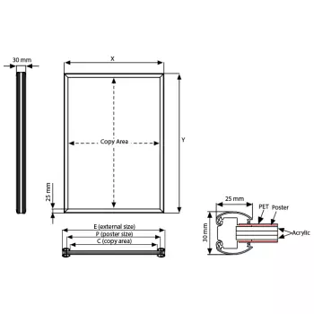 Dwustronna rama podświetlana Smart LEDBOX